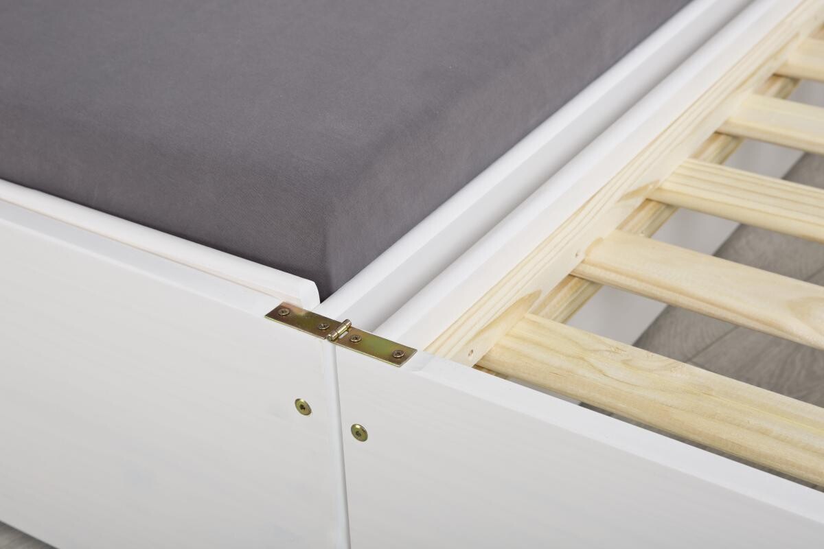 Funktionsbett Lotar weiß Liegefläche B/L: ca. 90x200 cm