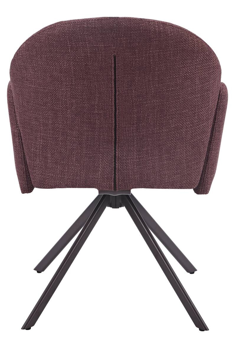 Drehstuhl Holly beere Microfaser Webstoff B/H/T: ca. 57x84x61 cm