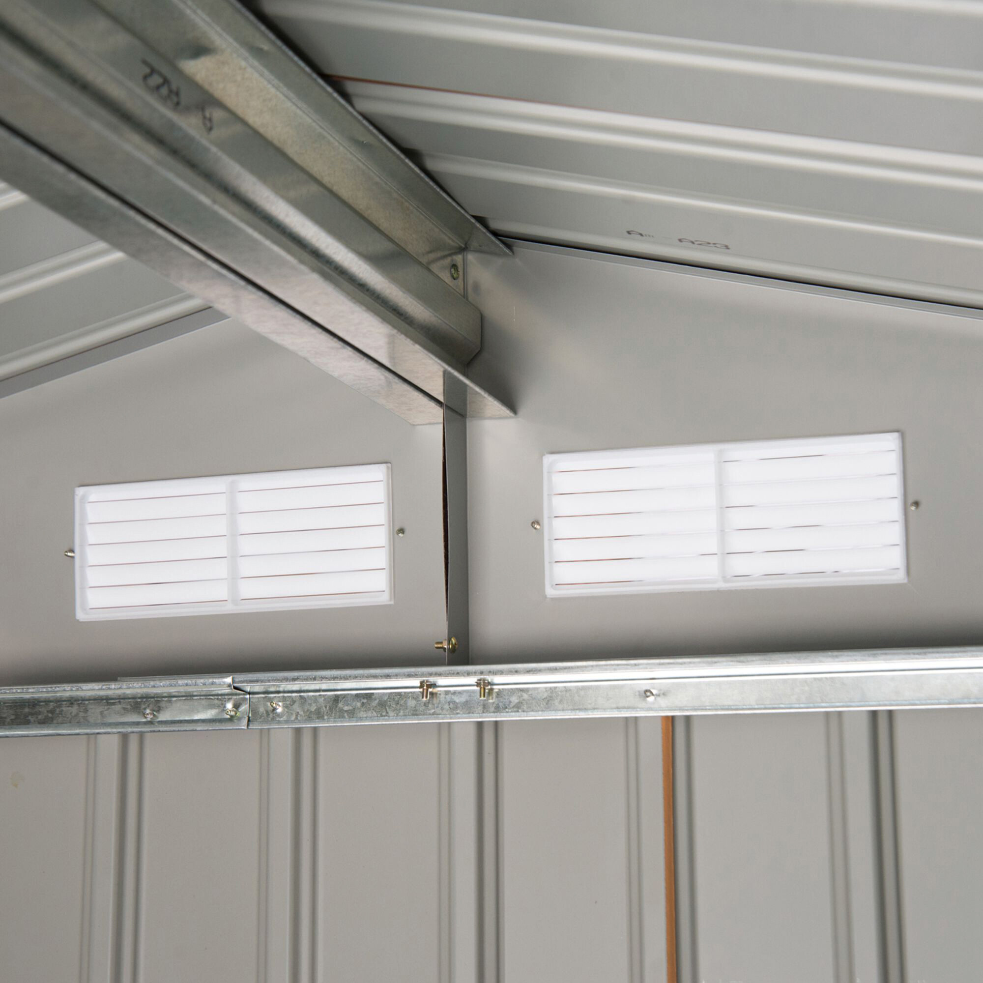 Outsunny Gartenhaus braun B/H/L: ca. 130x185x213 cm