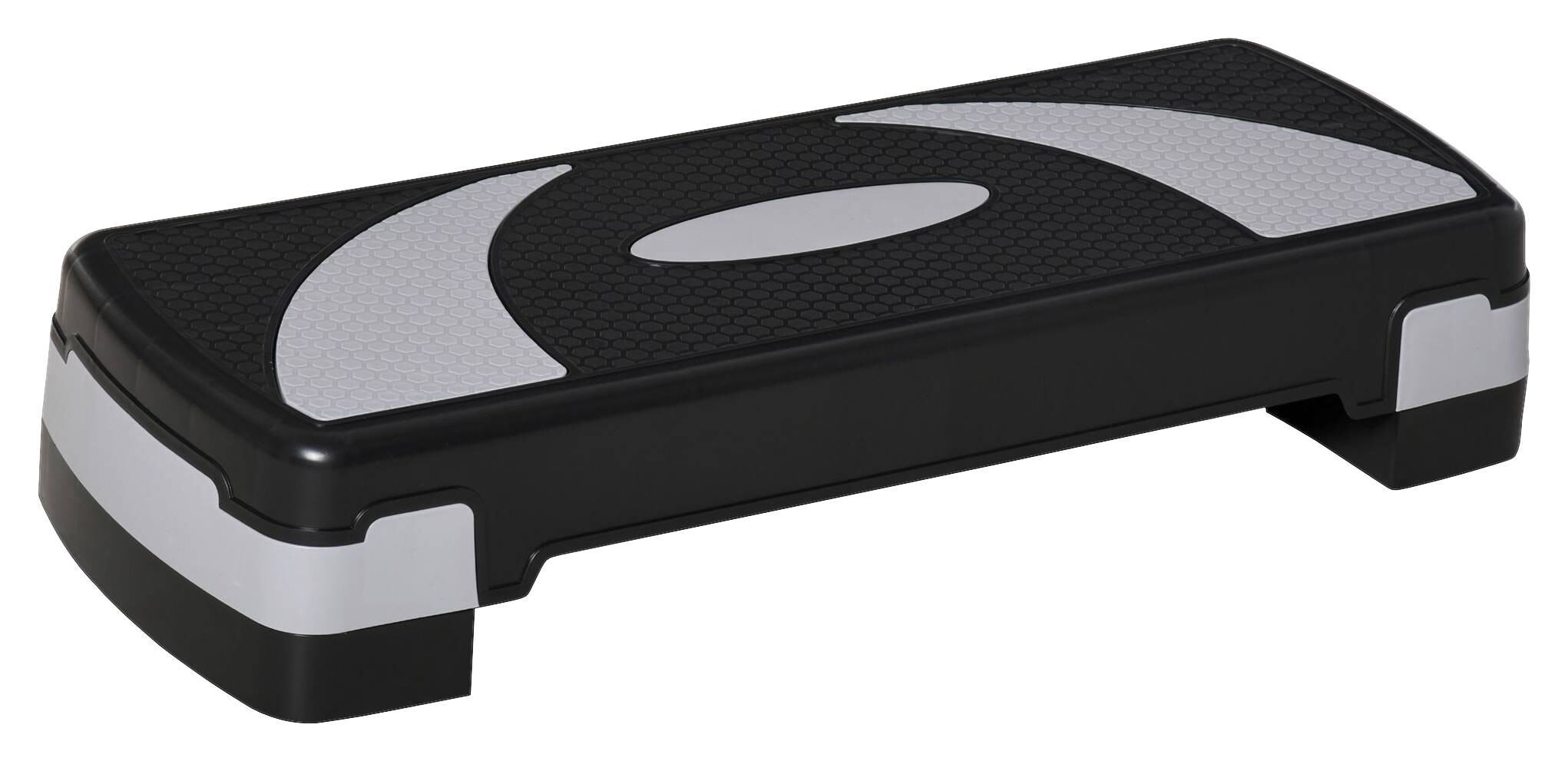 HOMCOM Steppbrett schwarz Kunststoff B/H/L: ca. 31x20x80 cm