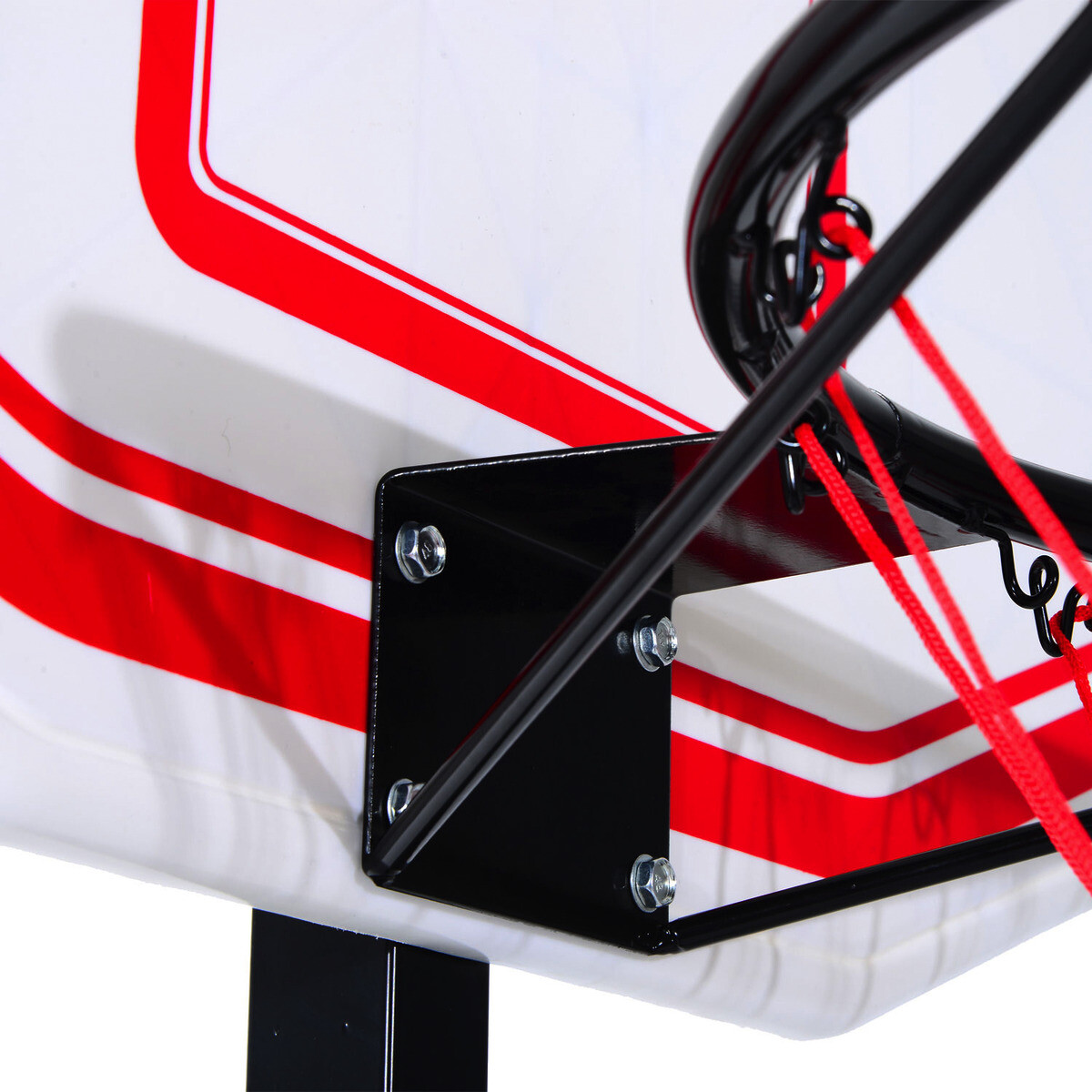 HOMCOM Basketballkorb schwarz B/H/L: ca. 73x210x74 cm