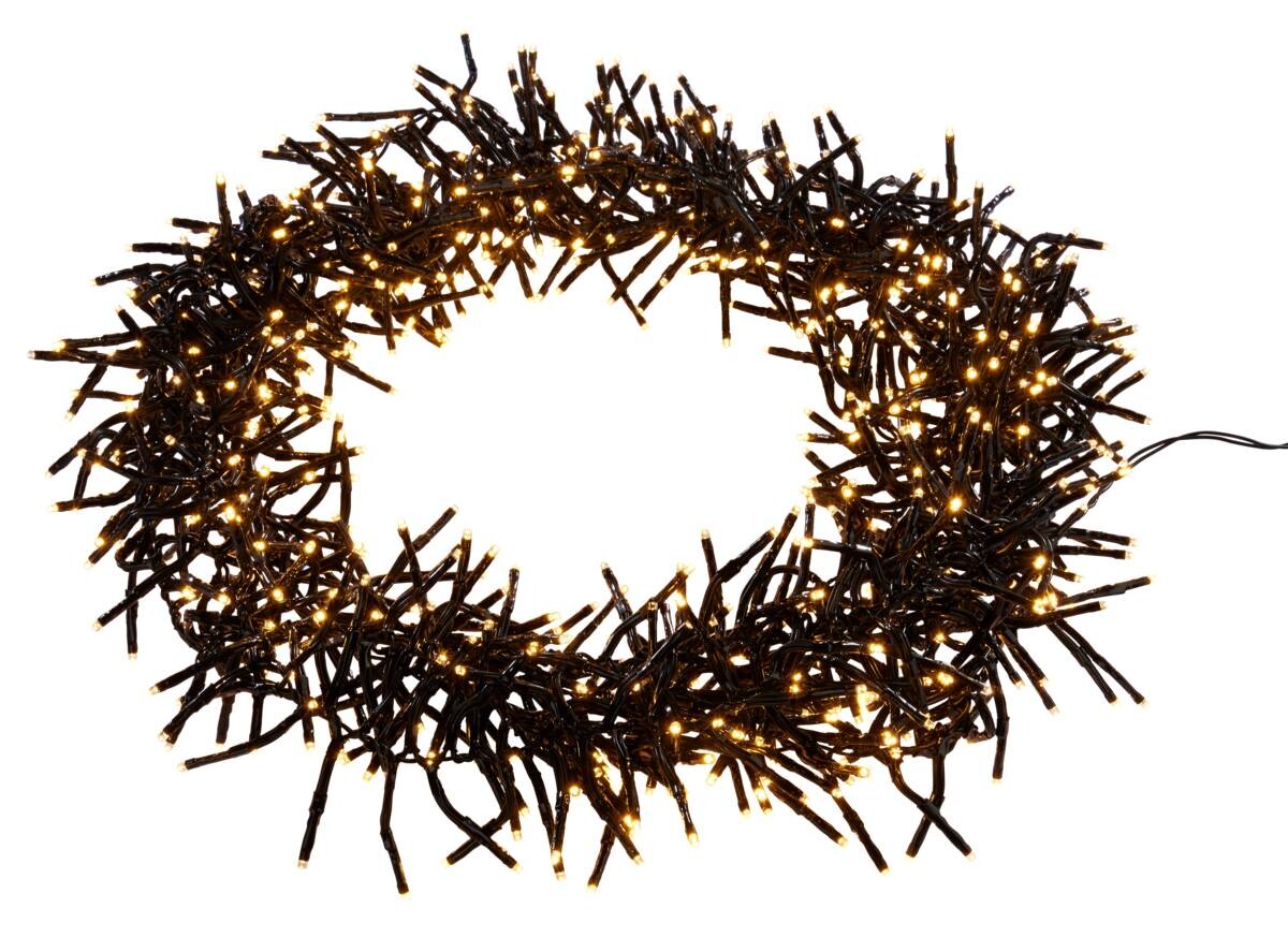 LED-Cluster-Lichterkette warmweiß Kunststoff L: ca. 5600 cm LED-Cluster-Lichterkette warmweiß Kunststoff L: ca. 5600 cm