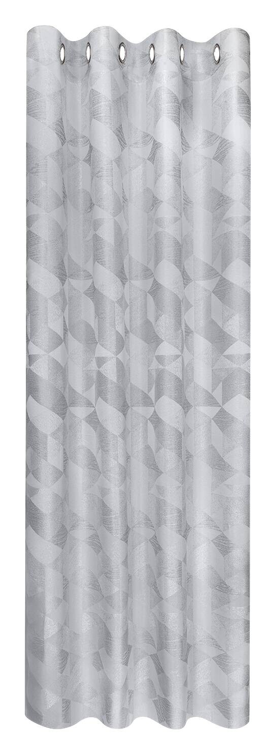 Ösenvorhang Chemnitz dunkelgrau B/L: ca. 140x245 cm