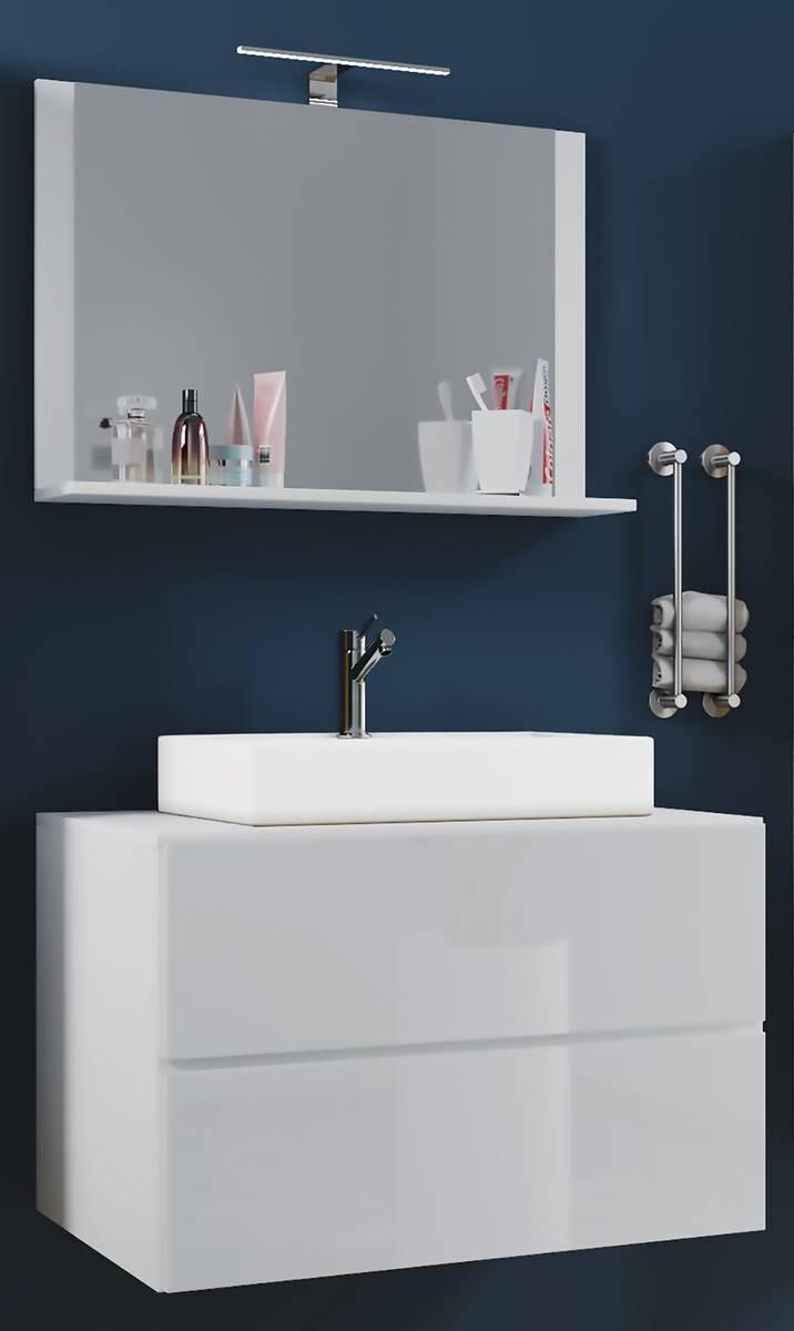 Waschplatz 3tlg-Lendas weiß weiß B/H/T: ca. 80x52x52 cm