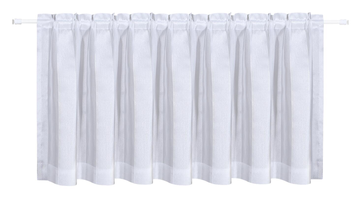 POCOline Scheibengardine weiß B/L: ca. 140x50 cm