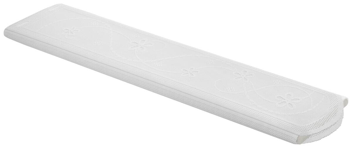 Scheibengardinen-Meterware weiß H: ca. 75 cm