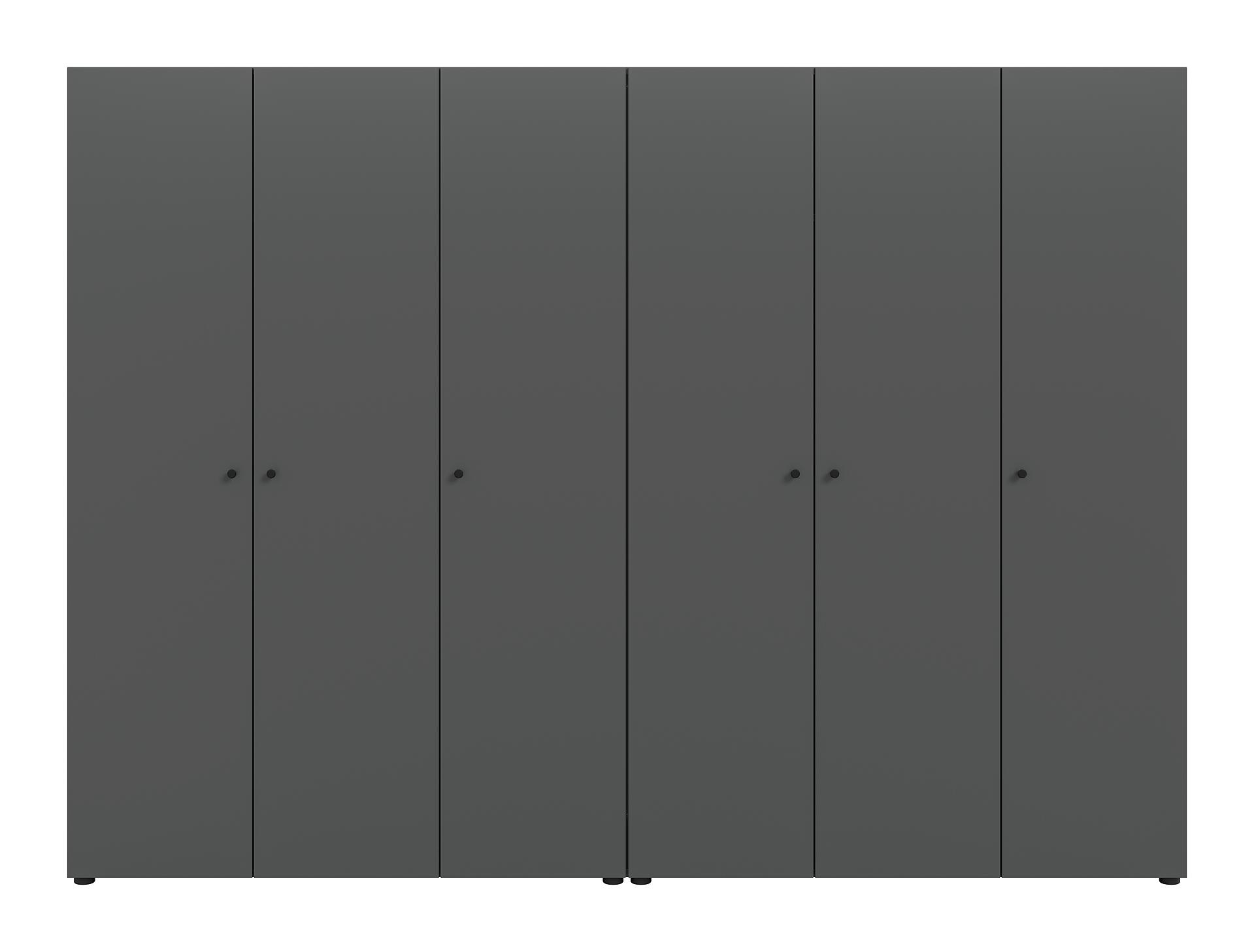 Kleiderschrank DARWIN anthrazit B/H/T: ca. 240x176x51 cm