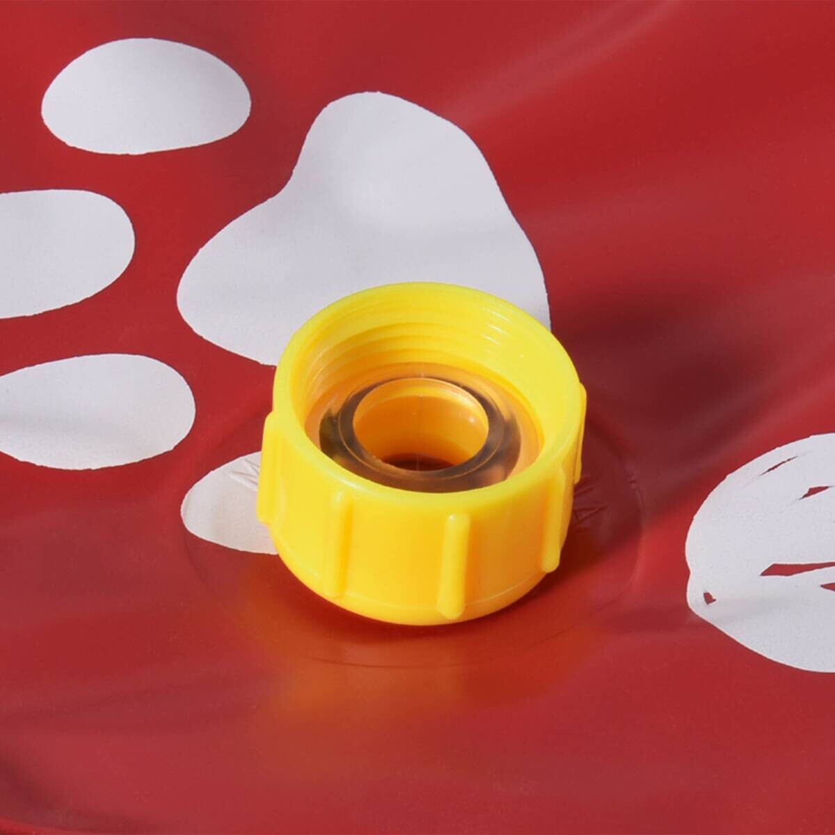 PawHut Hunde-Planschbecken rot Kunststoff B/H/L: ca. 170x1x170 cm