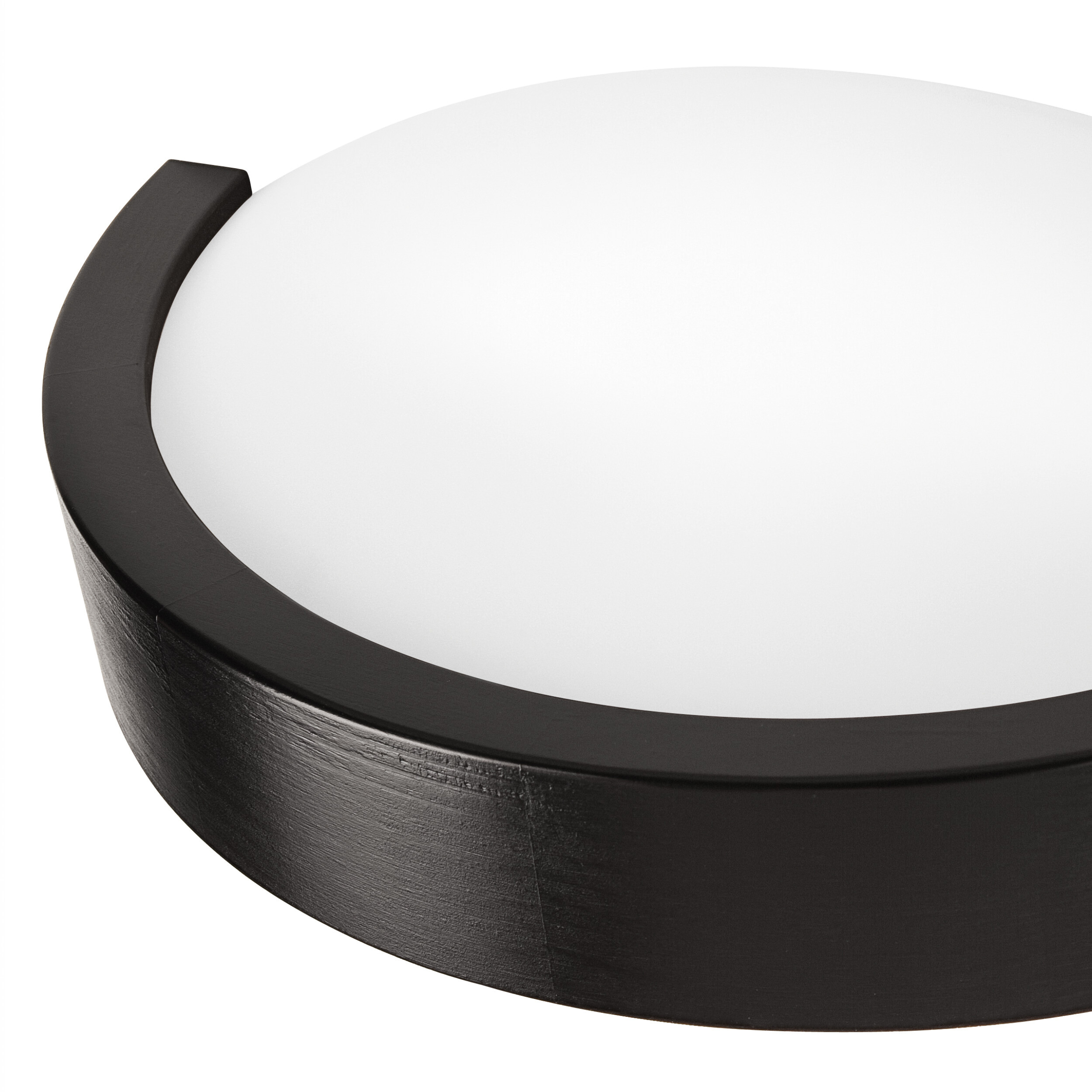 Lamkur Wandleuchte dunkelbraun Glas Holz B/H/L: ca. 20x14x30 cm E27 1 Brennstellen