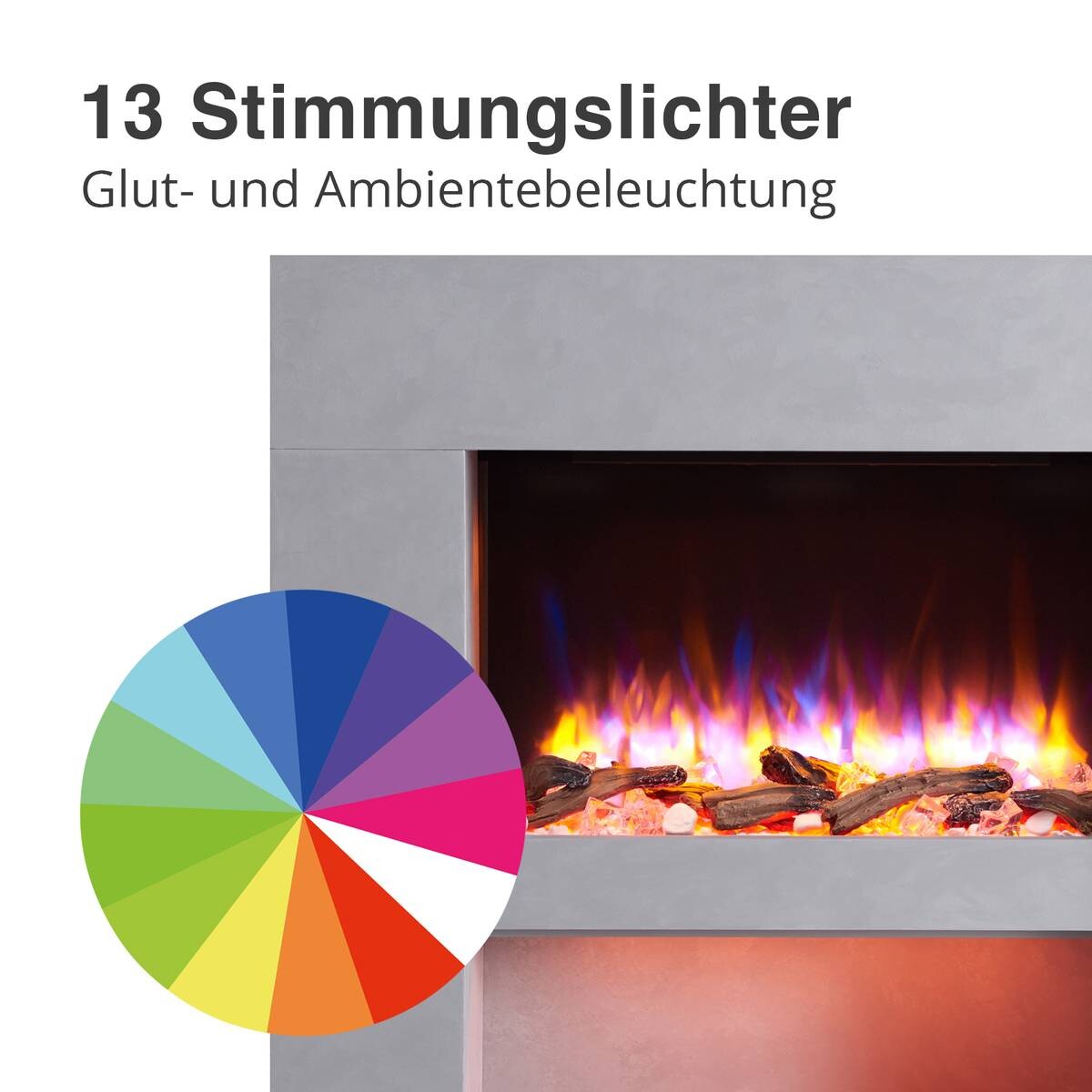 Balderia Elektrischer Kamin Elektrischer-Kamin Naran B/H/T: ca. 84x100x24,5 cm