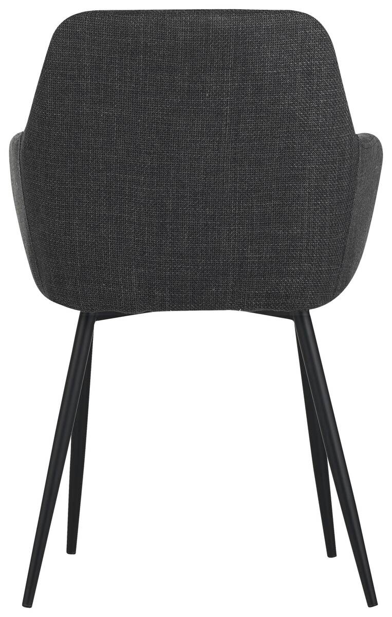 Armlehnstuhl Maria anthrazit Microfaser Webstoff B/H/T: ca. 55x84x61 cm