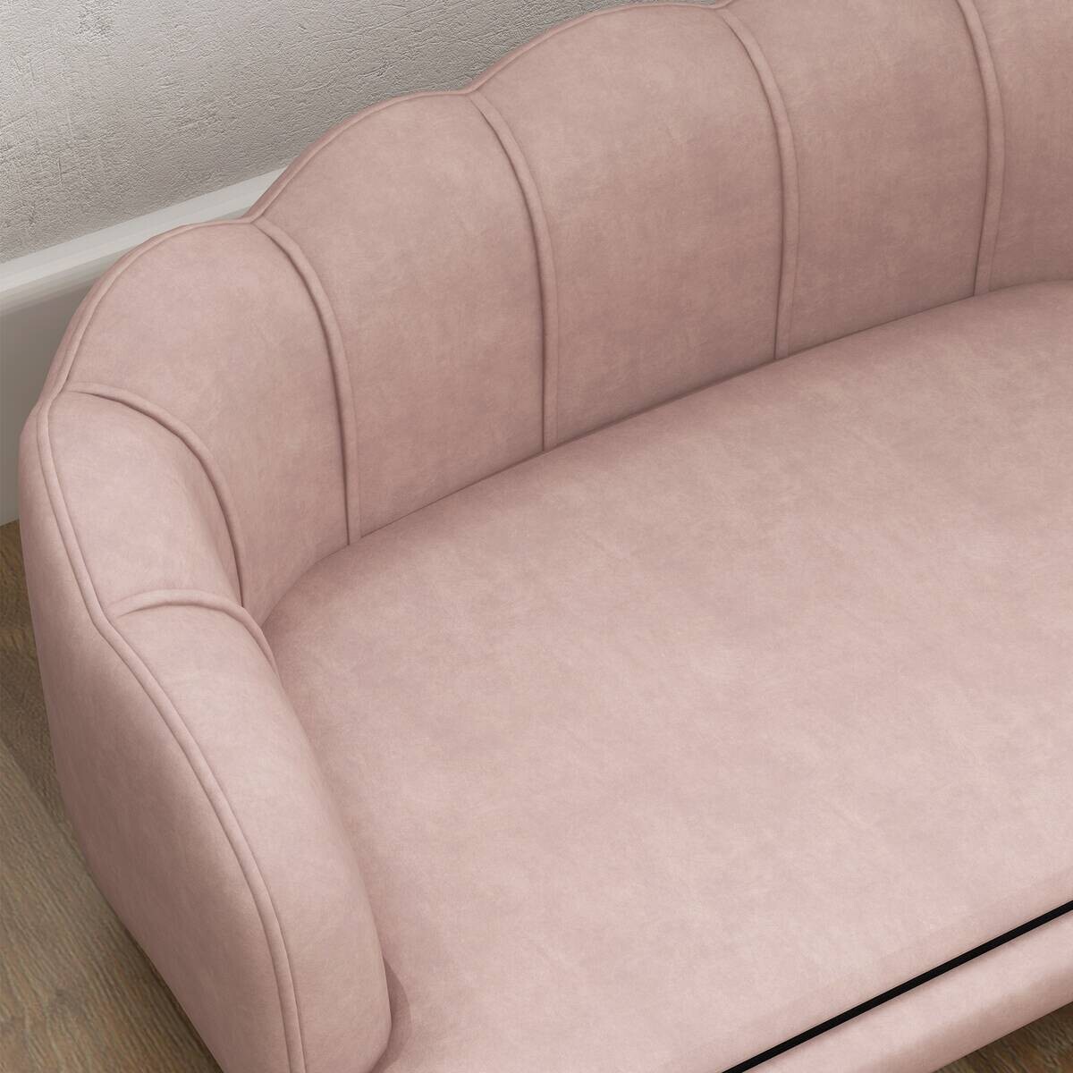PawHut Hundesofa rosa Schaumstoff B/H/L: ca. 60,5x35,5x98,5 cm