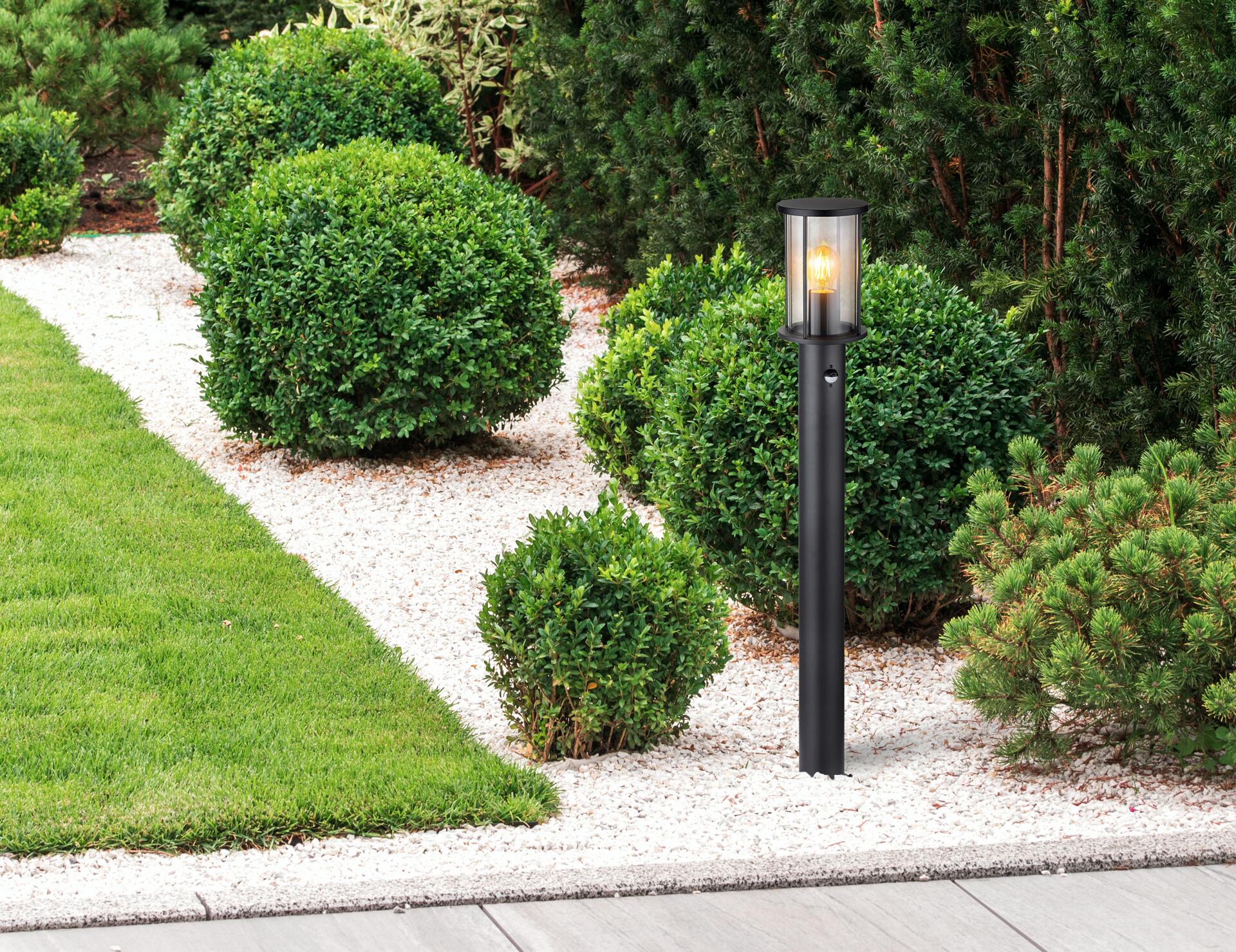 Außenleuchte schwarz H/D: ca. 100x14,3 cm