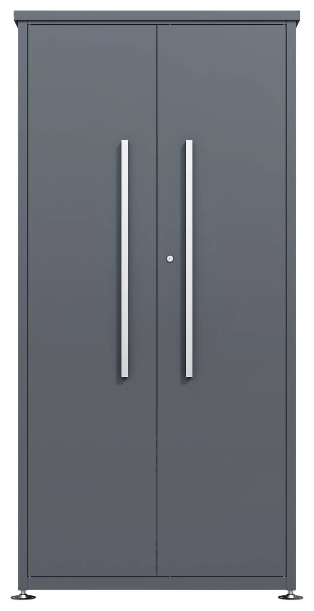 Westmann Gartenschrank Capsa anthrazit Stahl B/H/L: ca. 90x187x65 cm