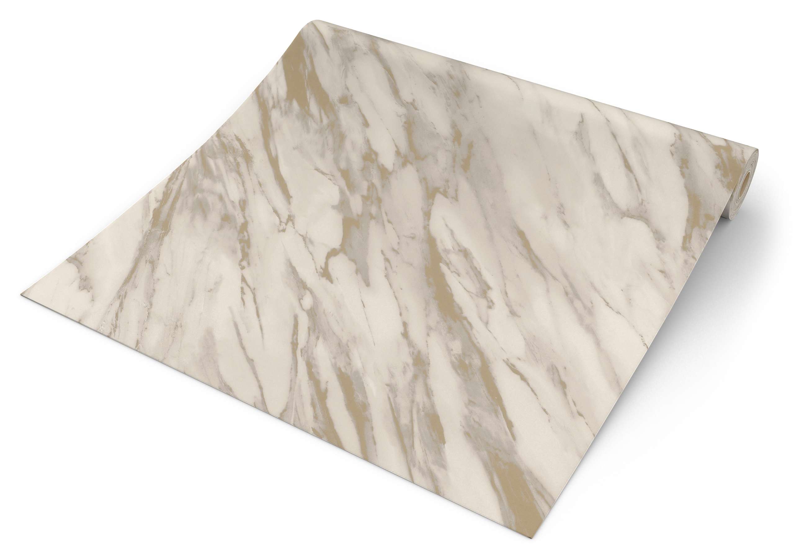 Rasch Papiertapete Marmoroptik beige gold B/L: ca. 53x1005 cm