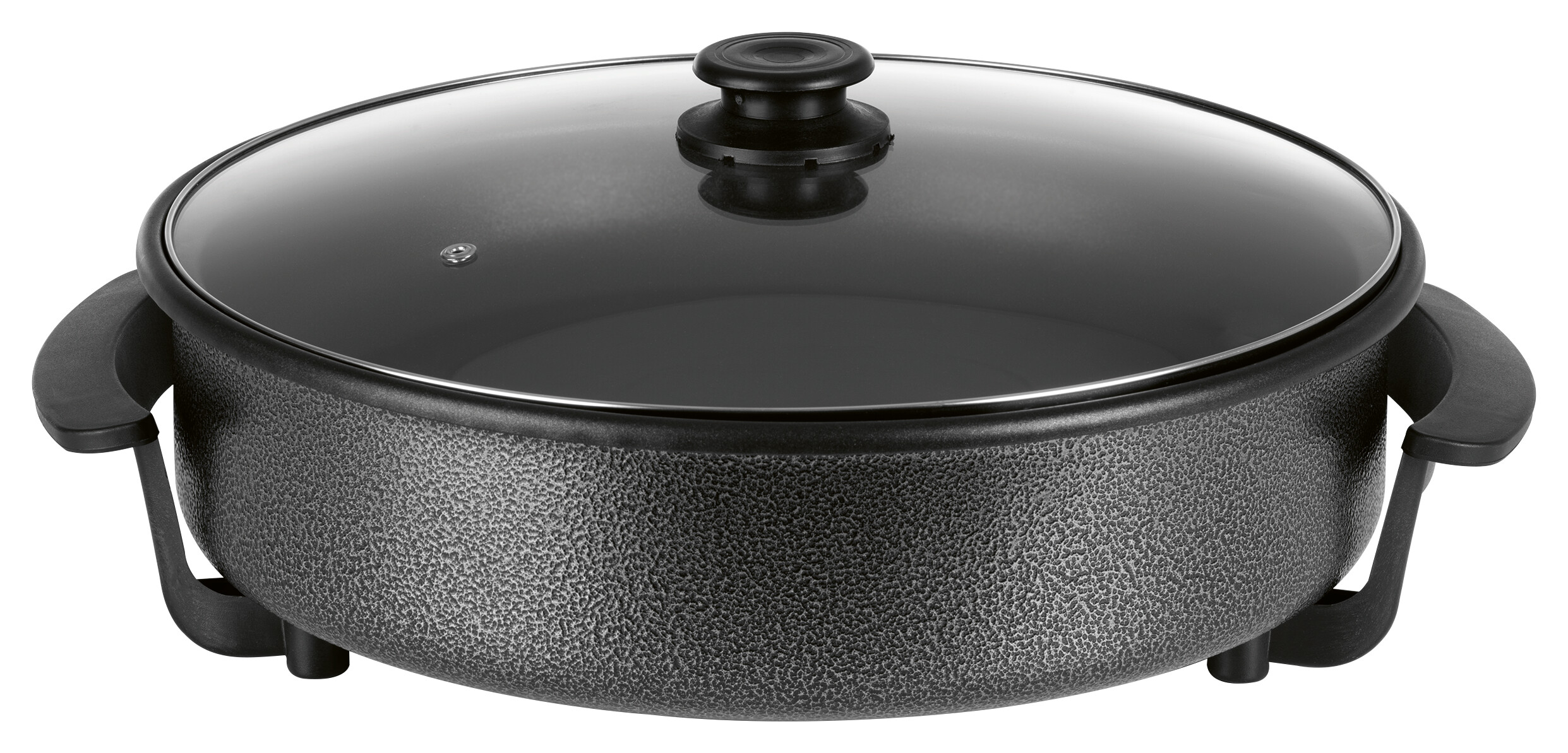 GOURMETmaxx Elektrische Party-Pfanne schwarz Edelstahl B/H/L: ca. 45x17,5x41 cm