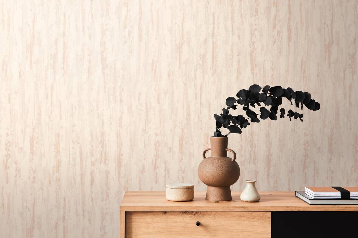 A.S.Creation Papiertapete weiß rosa grau B/H/D: ca. 53x1005x12 cm