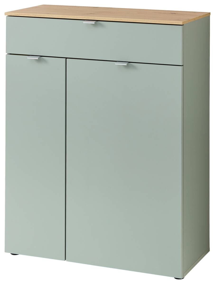 Schuhkommode Bari salbei Eiche Artisan Nachbildung B/H/T: ca. 78x103x38 cm