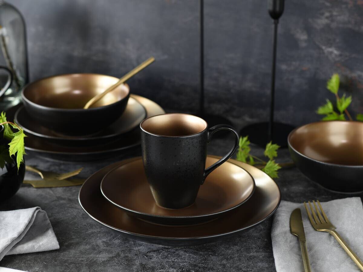 CreaTable Kombiservice Glamour gold Keramik