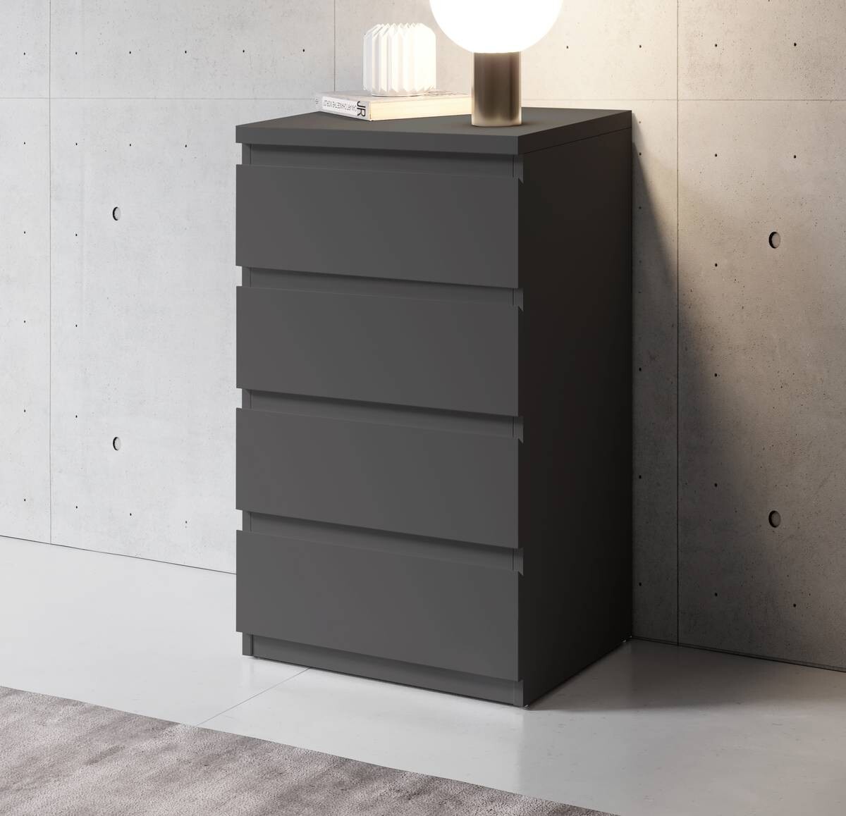 Nachtkonsole Olli Graphit B/H/T: ca. 45x79x38 cm Nachtkonsole Olli Graphit B/H/T: ca. 45x79x38 cm