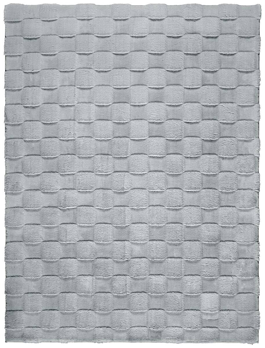 Teppich 3D Square grau B/L: ca. 80x150 cm