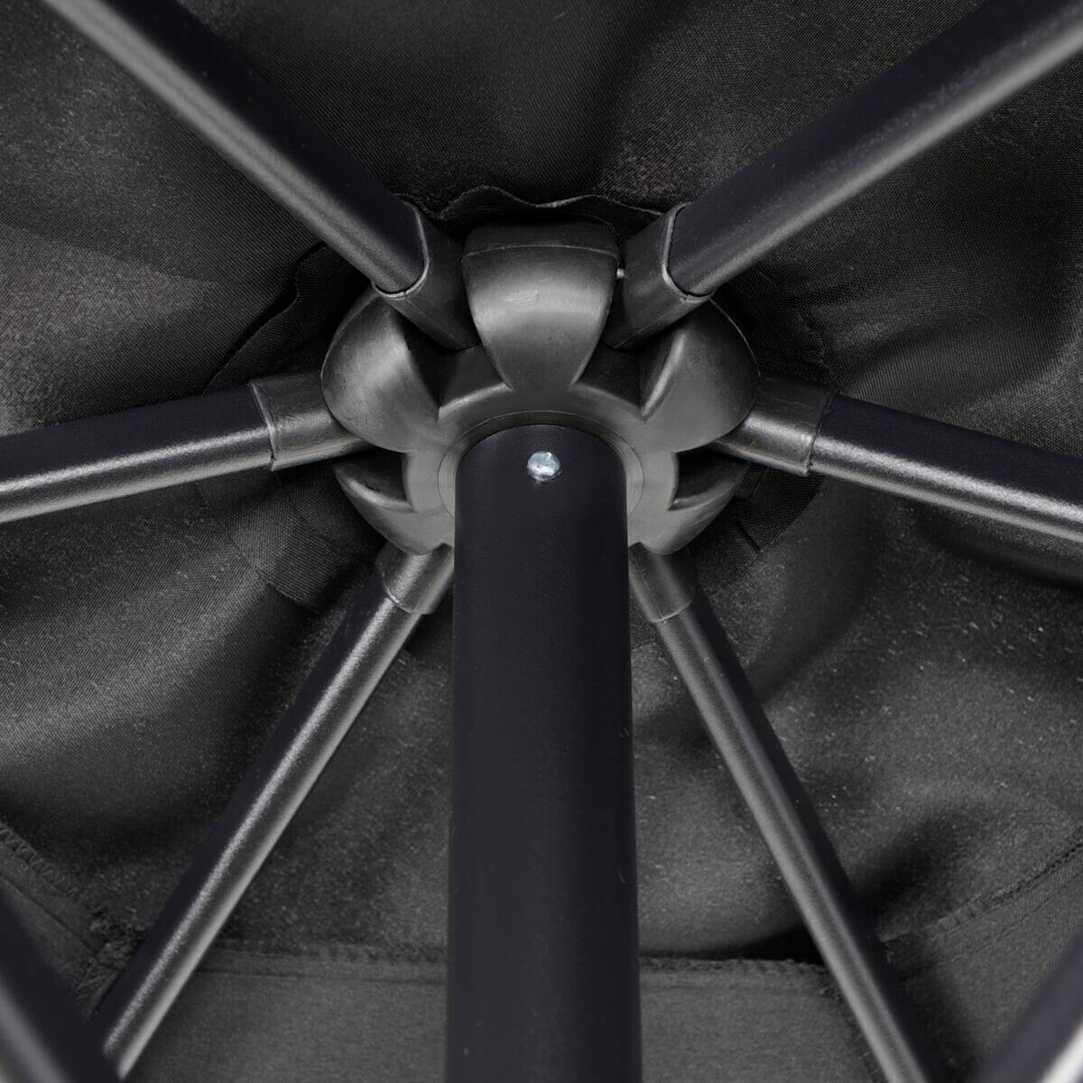 Outsunny Sonnenschirm schwarz Polyester B/H/L: ca. 196x204x196 cm