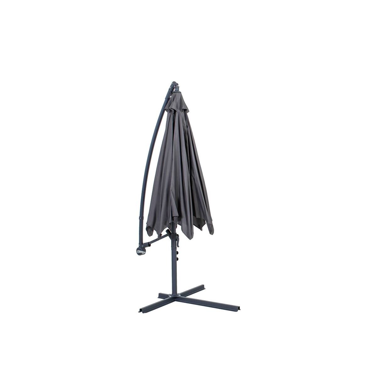 Greemotion Ampelschirm anthrazit Stahl B/H/L/D: ca. 182x16,5x25x300 cm