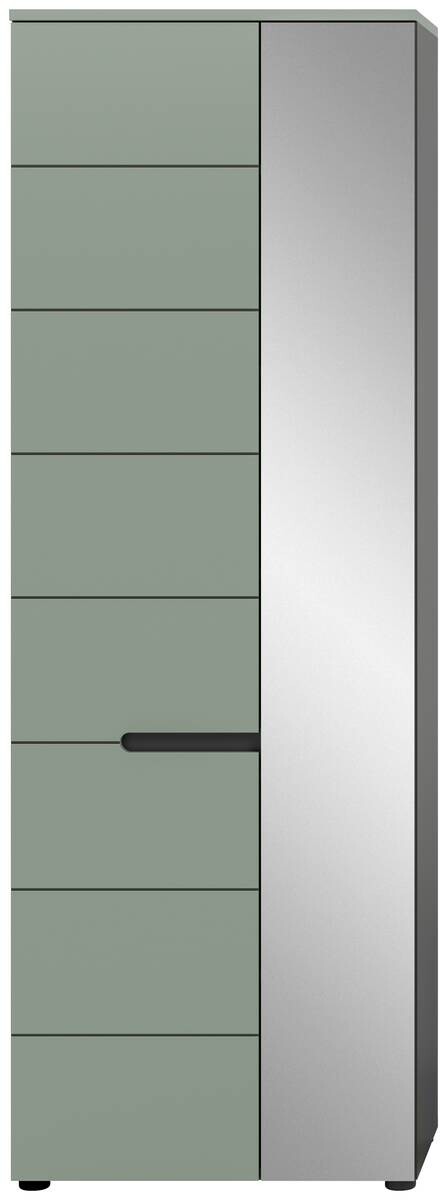 Garderobenschrank Canu grün basaltgrau Nachbildung B/H/T: ca. 190x65x37 cm