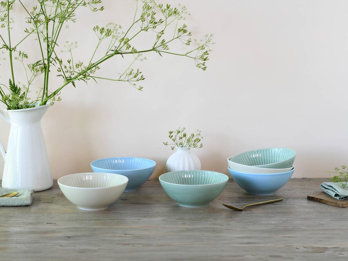 CreaTable Mehrzweckschalen Valencia bunt Porzellan