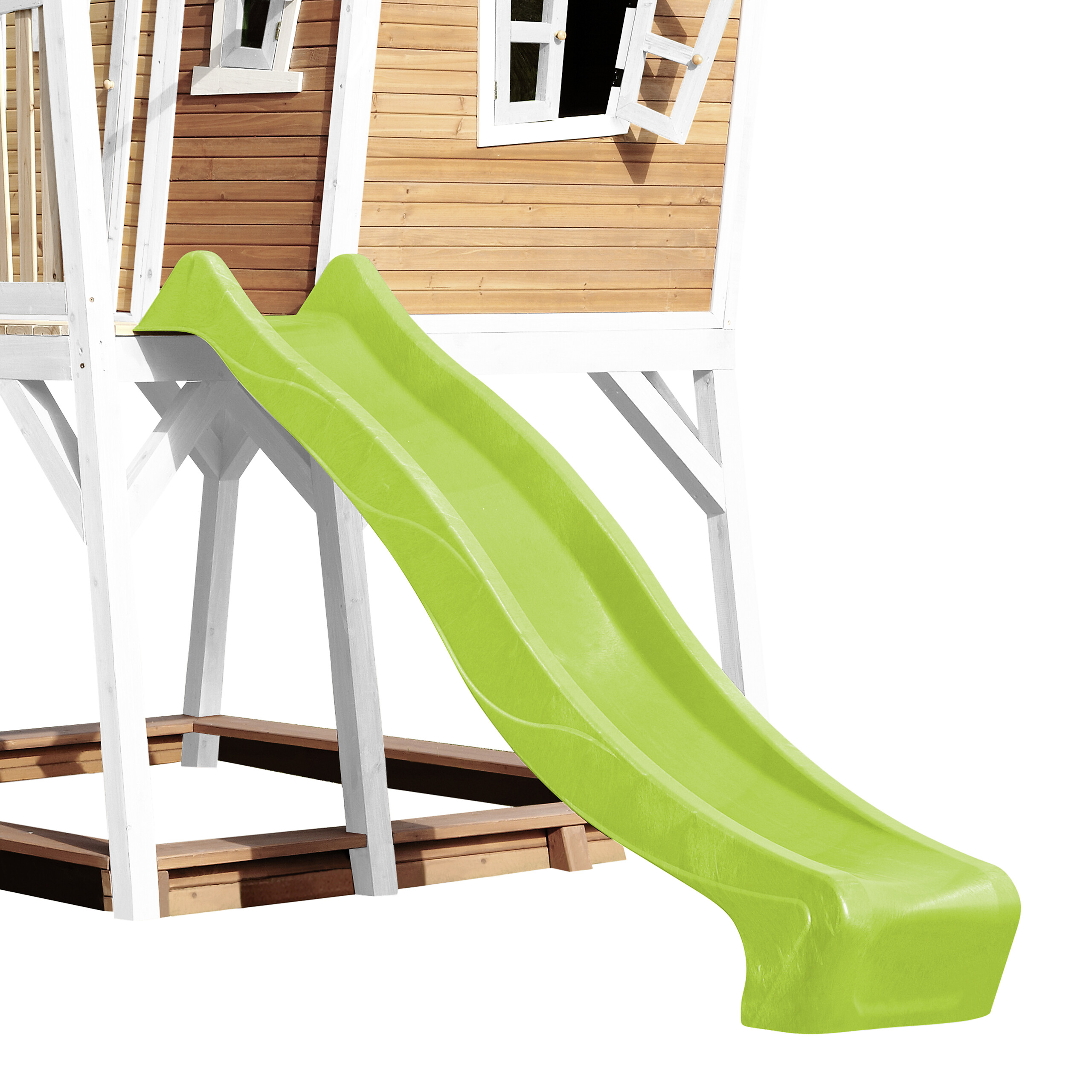 AXI Spielhaus Max braun B/H/L: ca. 432x288x193 cm