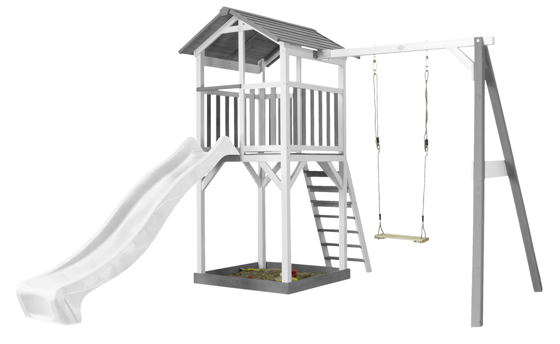 AXI Spielturm Beach Tower grau B/H/T: ca. 283,6x241,9x349 cm