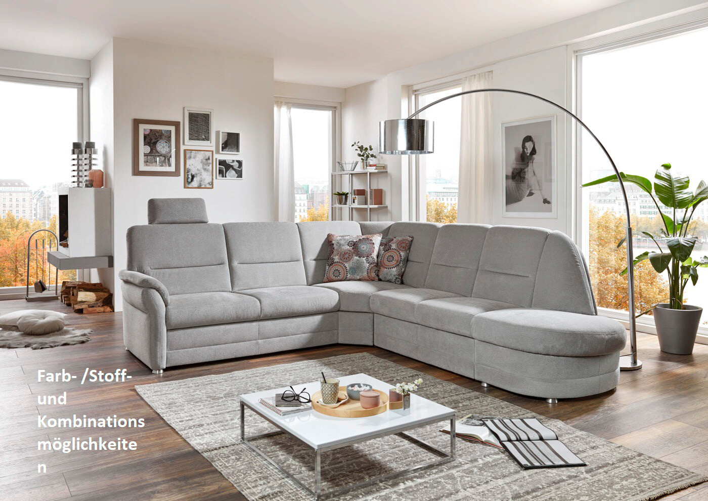 Wohnlandschaft Topasplan Q+ B/T: ca. 228x160 cm