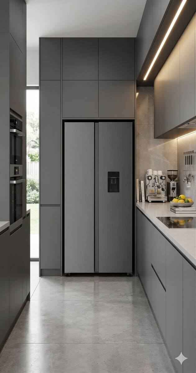 POCOline Side-by-side Kühl-/Gefrierkombination SBS177-439EIXNFWDD Inox B/H/T: ca. 91x177x59 cm