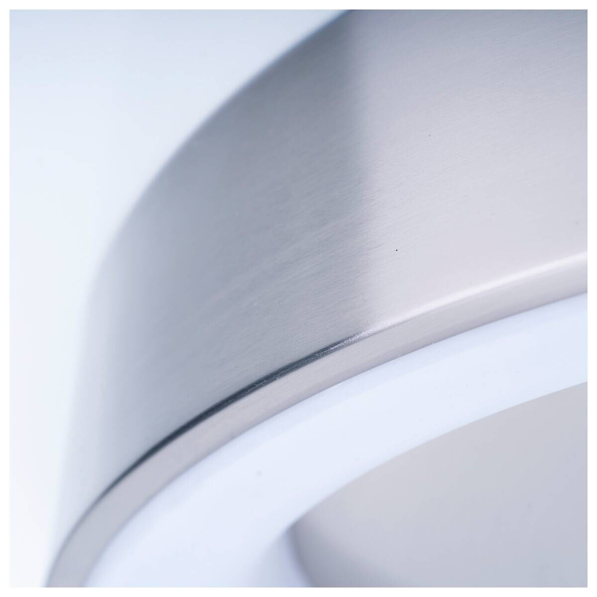 Näve Leuchten Deckenleuchte 1386961 nickel matt Kunststoff Metall B/H/T: ca. 46,5x8x46,5 cm null 1 Brennstellen