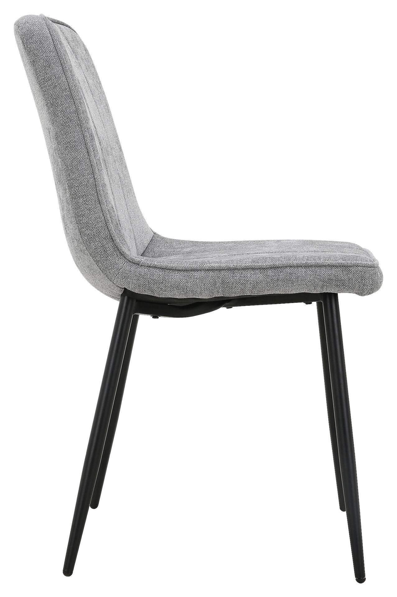 Stuhl KIM grau Webstoff B/T: ca. 45x87 cm