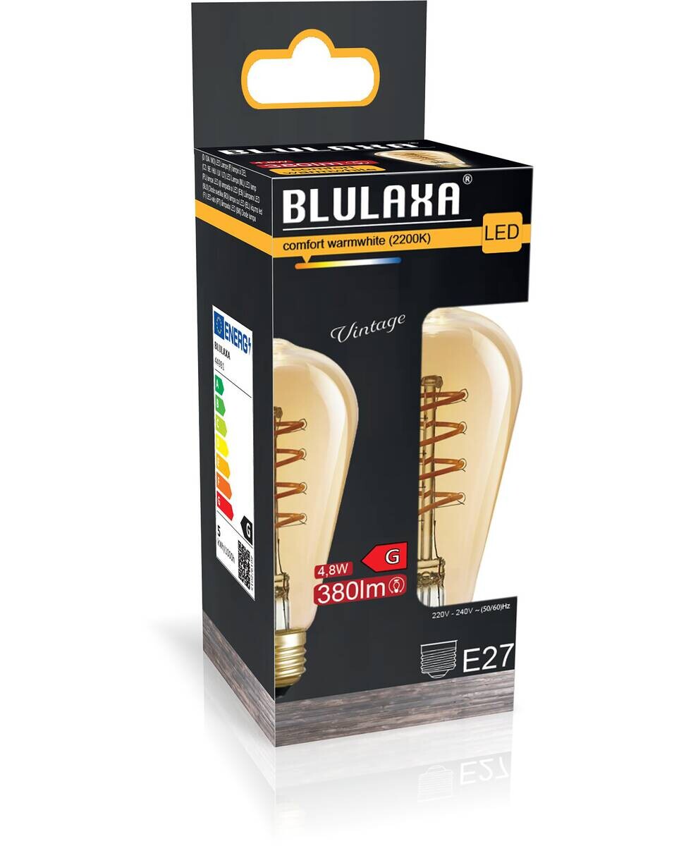 HWH LED-Spiral-Filament 44981 E27