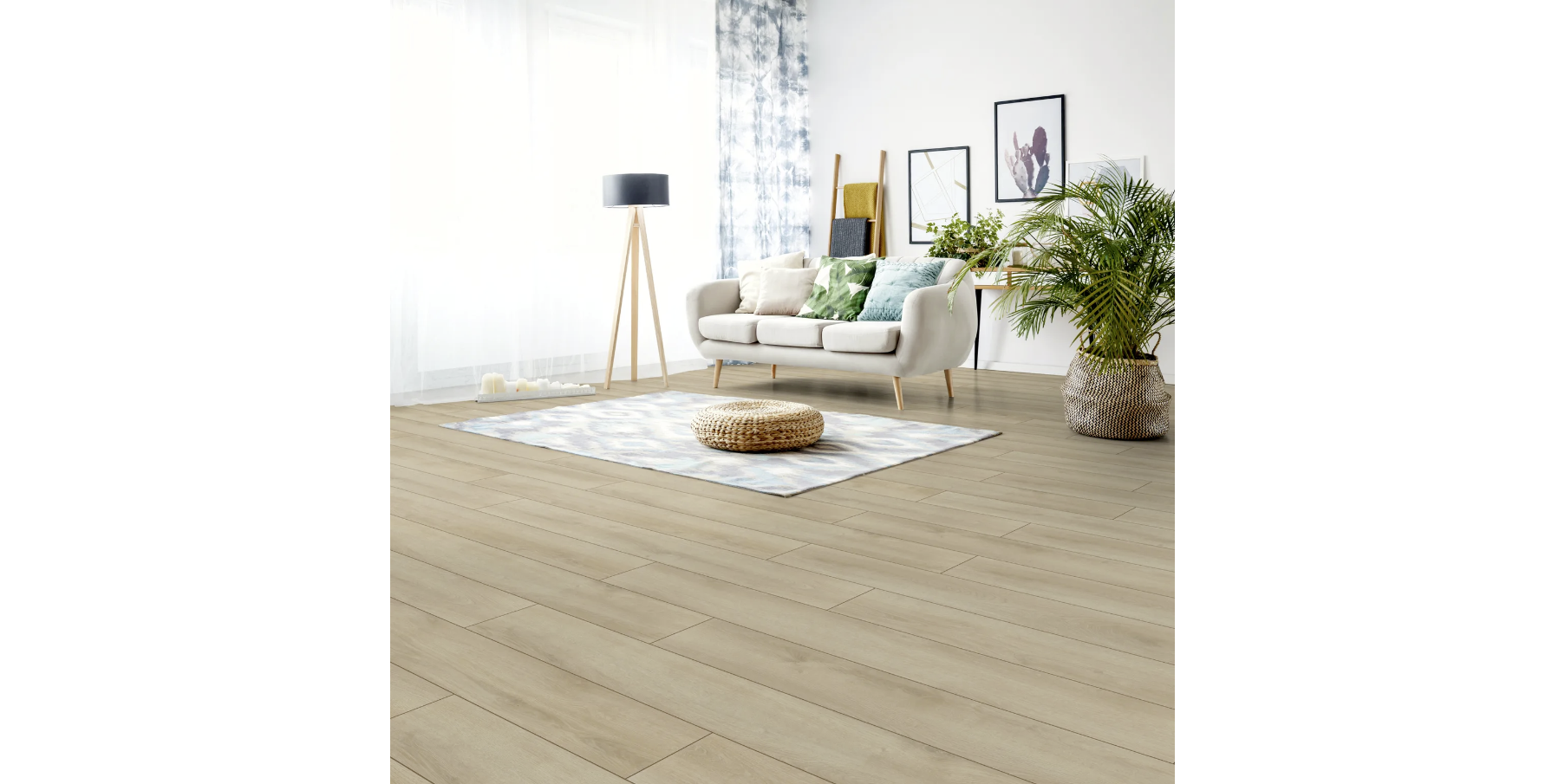 Superior Laminatboden Advanced ca. 2,131 m² im Paket  B/L: ca. 19,3x138 cm pro Paket
