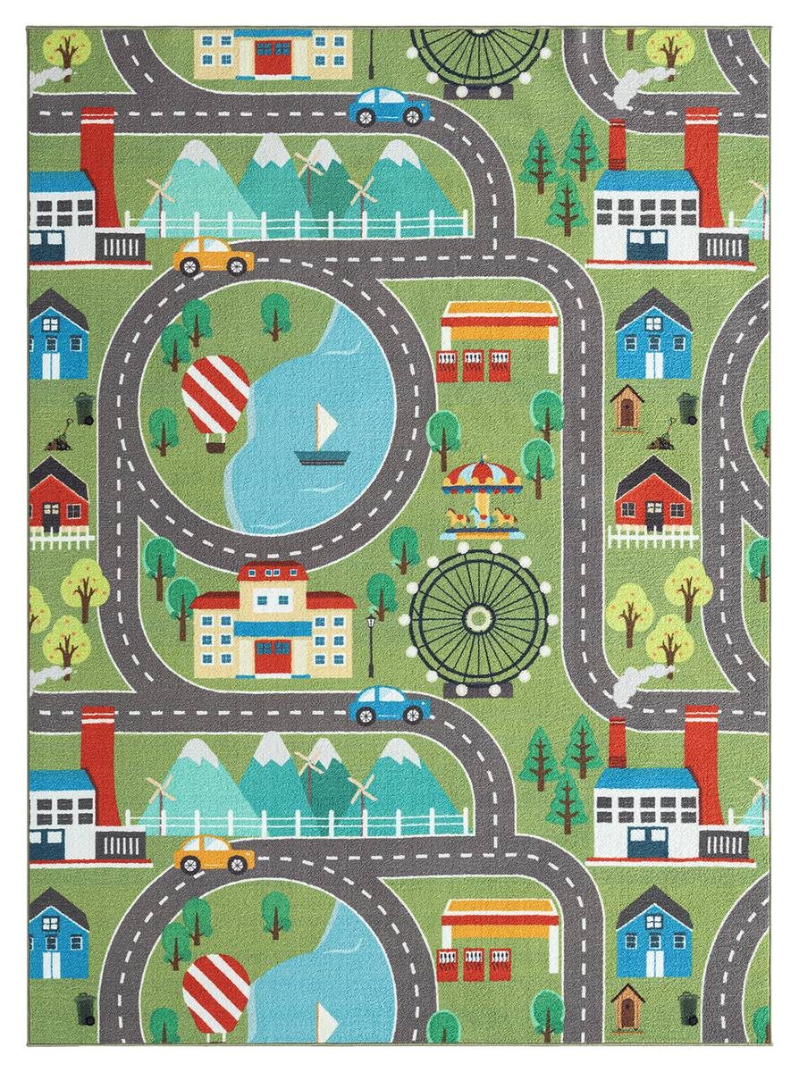 Merinos Teppich Happy Kids grün B/L: ca. 140x200 cm