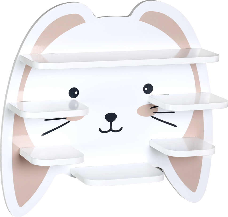 Kesper Wandregal rosa B/H/L: ca. 12x42x45 cm Kesper Wandregal rosa B/H/L: ca. 12x42x45 cm