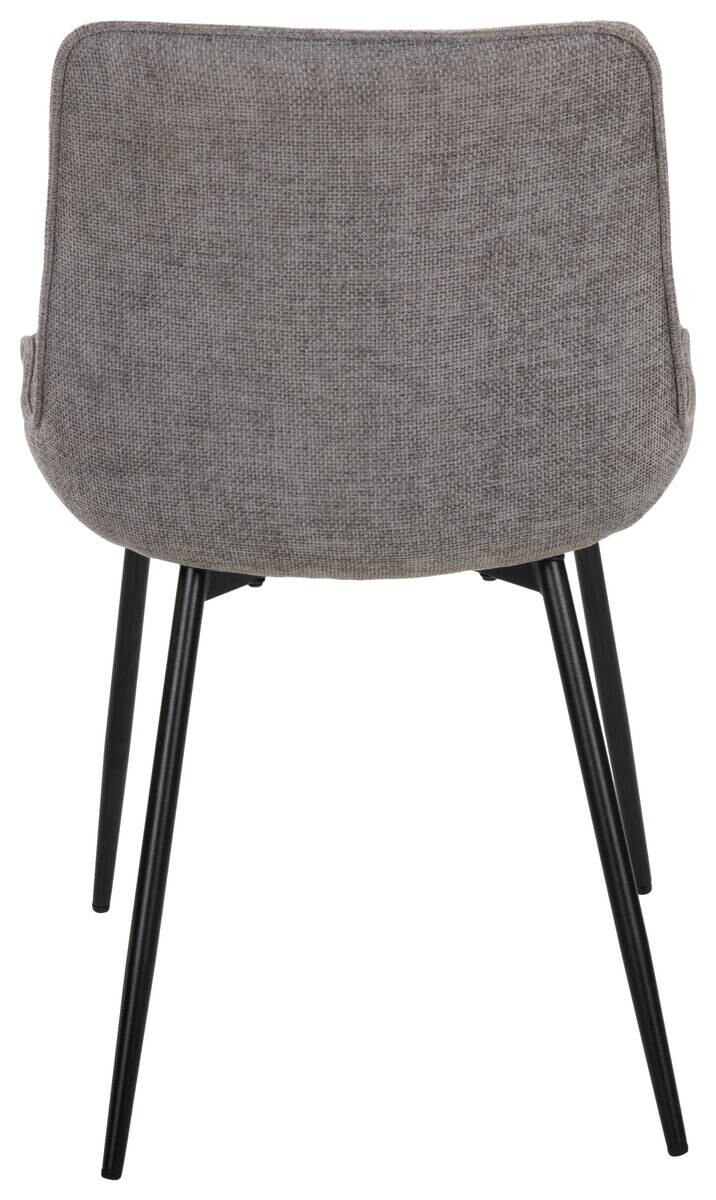 Stuhl Alisha grau Webstoff B/H/T: ca. 54x83x63 cm