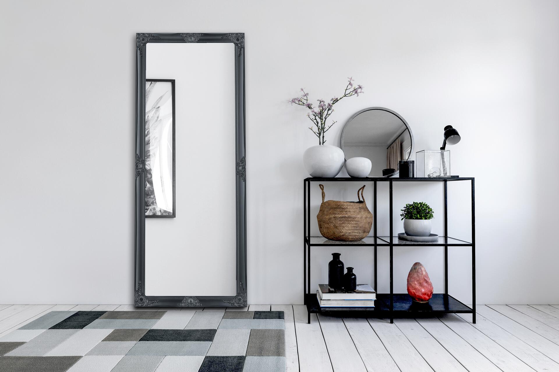 Rahmenspiegel Elsa schwarz B/H: ca. 70x170 cm