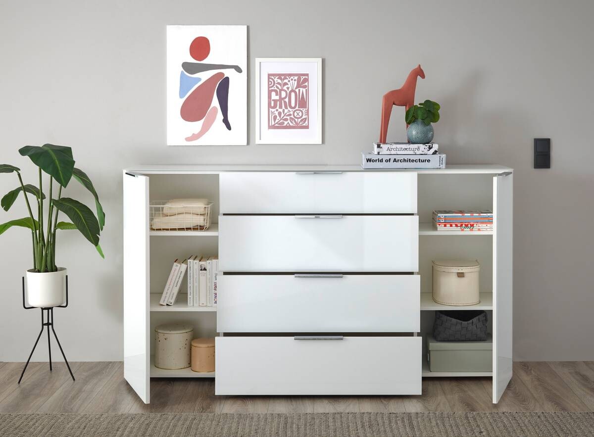 Kommode Santorin weiß B/H/T: ca. 180x99x40 cm