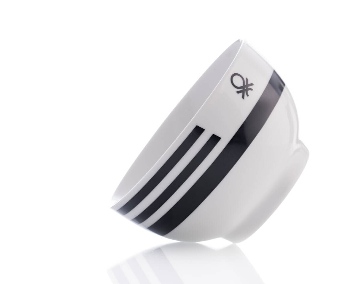 BENETTON Mehrzweckschalenset Black & white weiß Porzellan