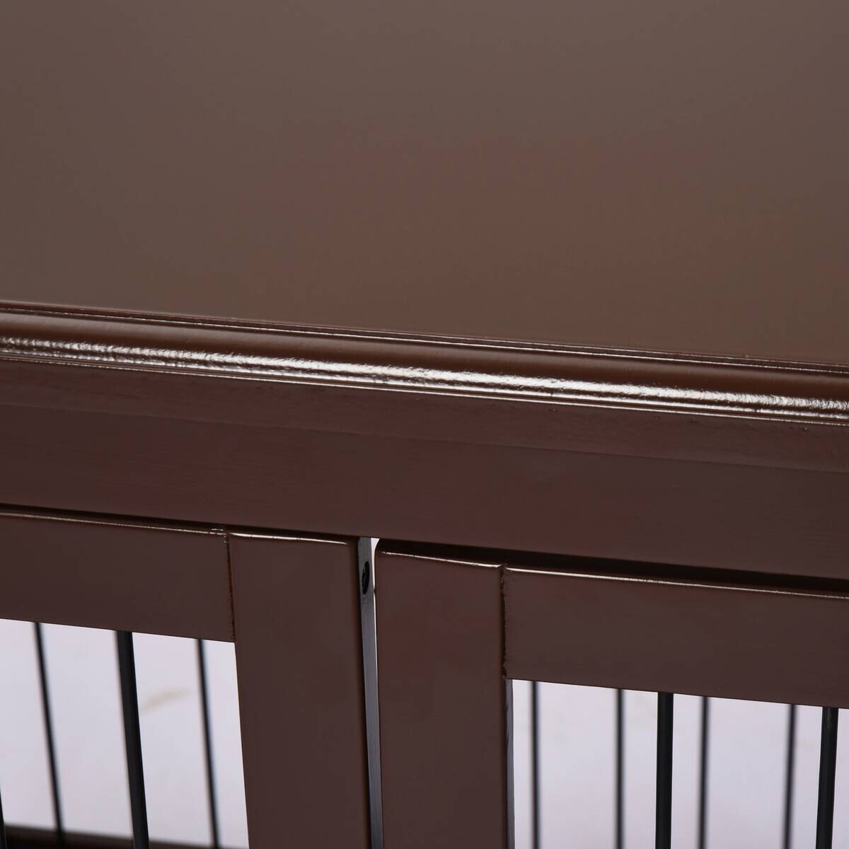 PawHut Hundekäfig braun Metall B/H/L: ca. 81x66x58,5 cm