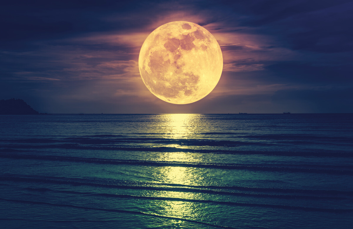 The Wall Wandbild Mond B/L: ca. 58x90 cm