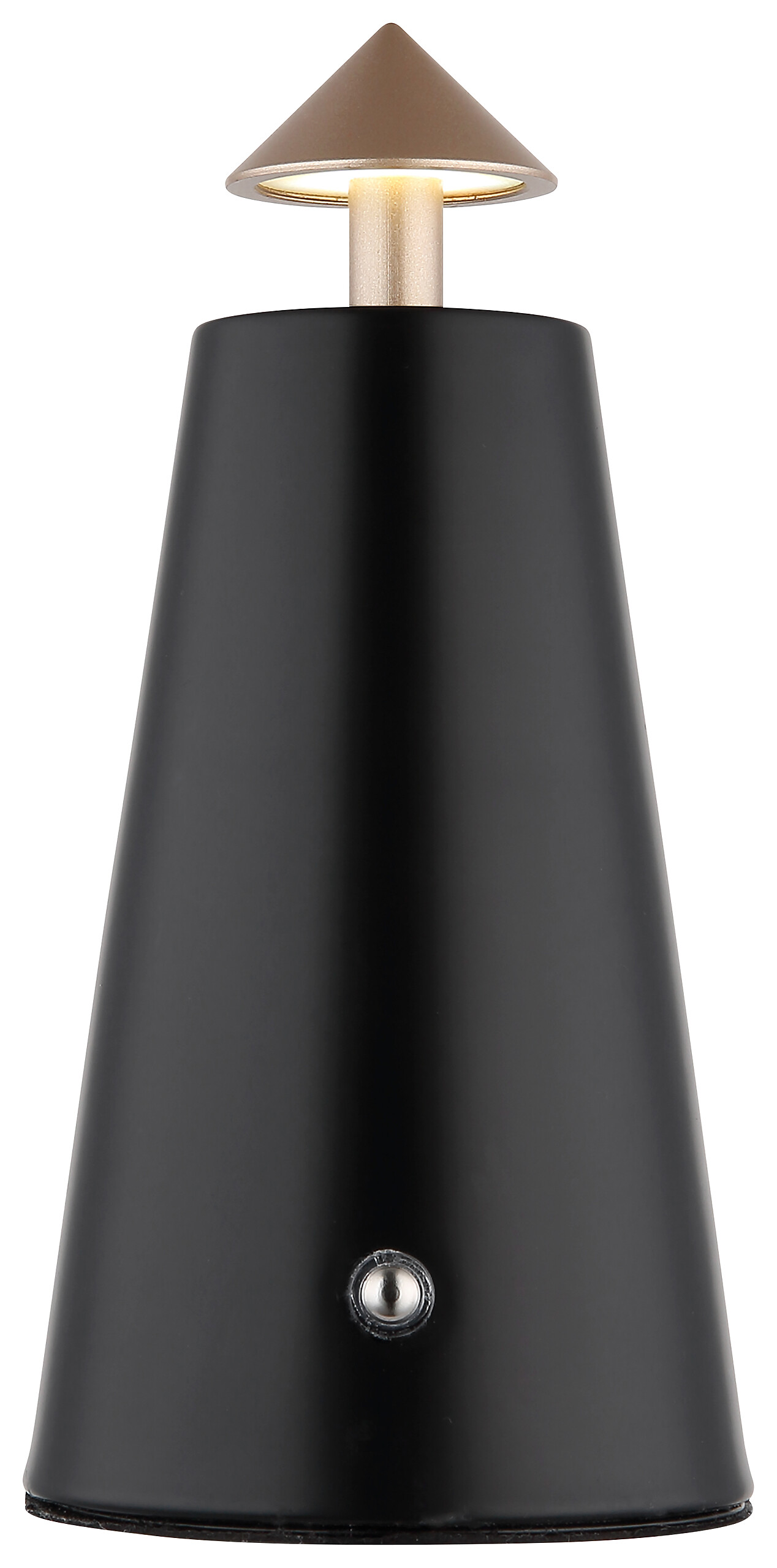 GLOBO LED-Tischleuchte mattschwarz schwarz Cappuccino Metall Kunststoff Stein H/D: ca. 19x9 cm 1 Brennstellen