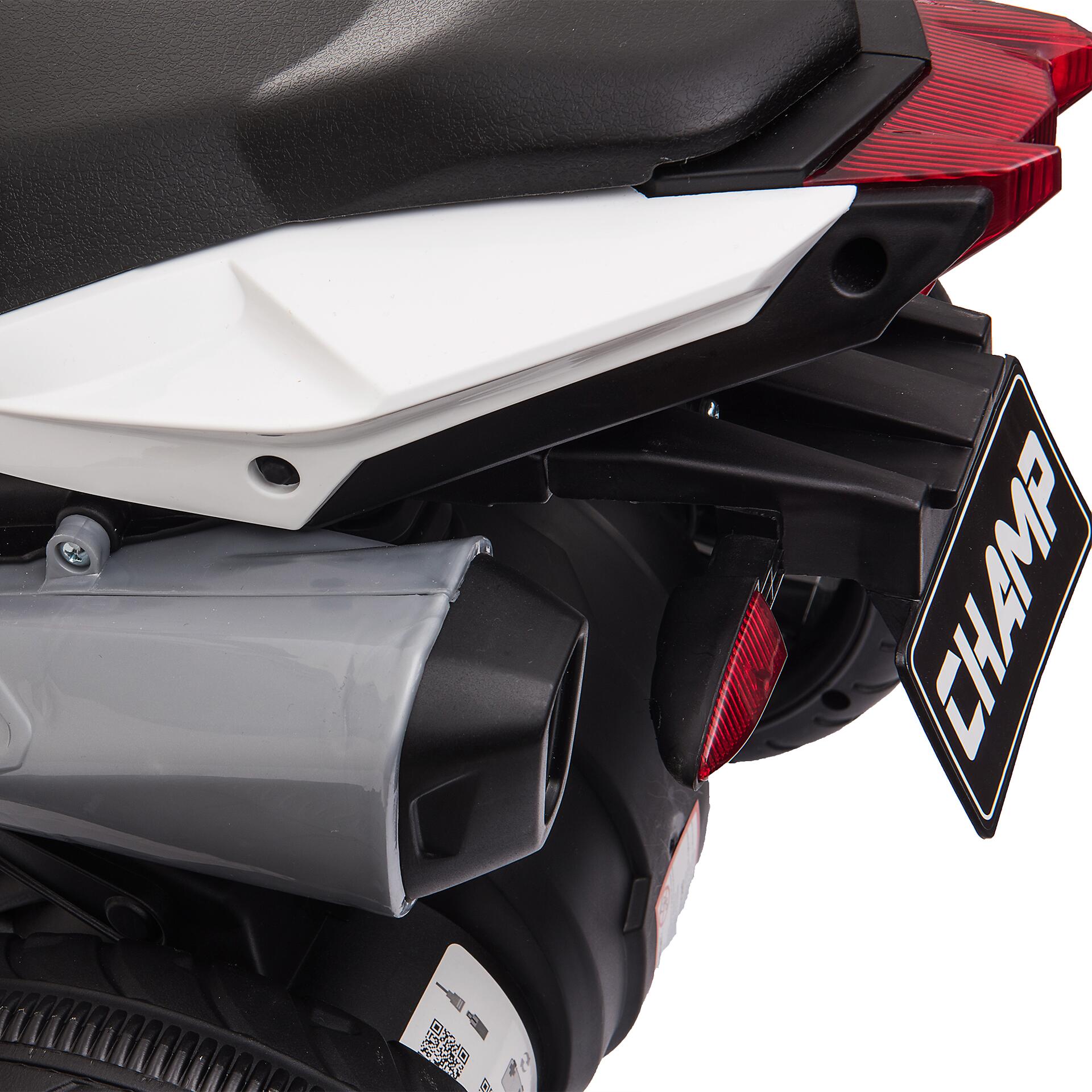 HOMCOM Kinder-Elektromotorrad rot B/H/L: ca. 42x52x86 cm