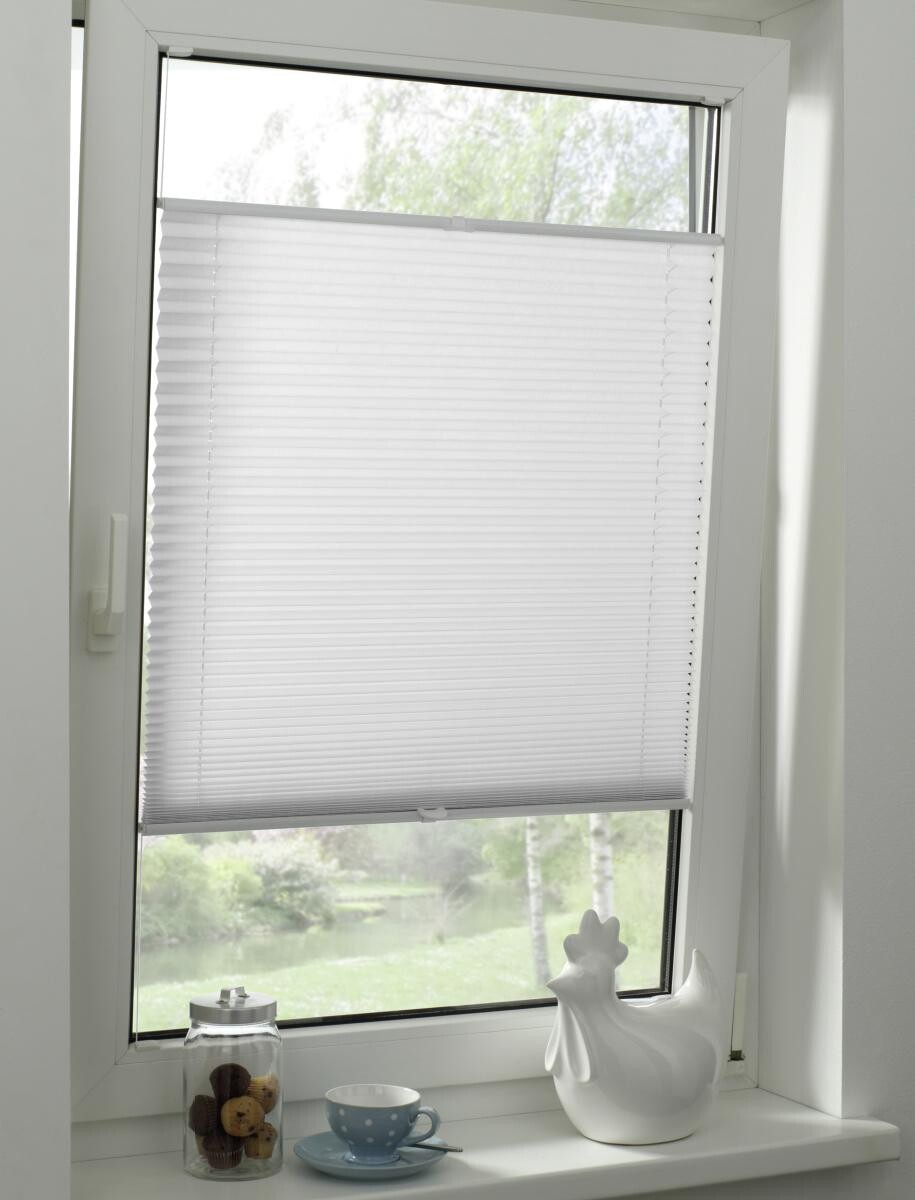 Boviva Spannplissee weiß B/L: ca. 70x130 cm