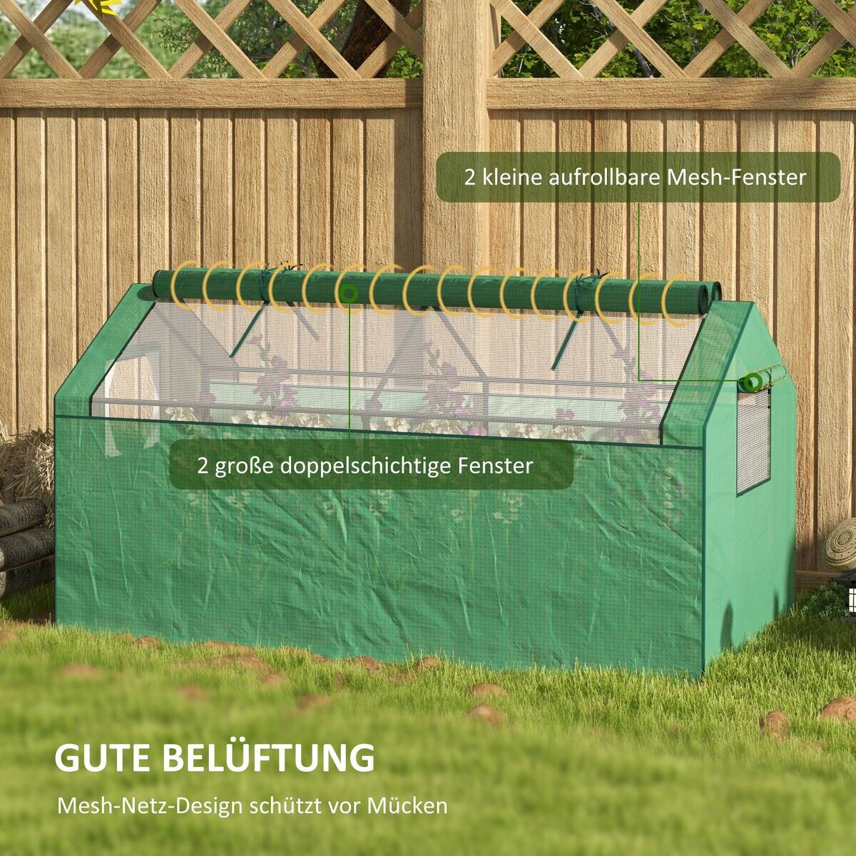 Outsunny Gewächshaus B/H/L: ca. 92x180x92 cm