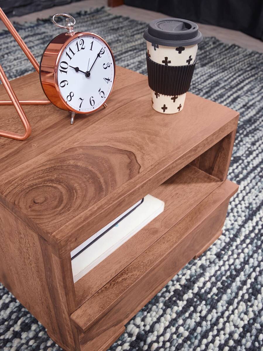 Nachtkonsole braun B/H/T: ca. 40x30x40 cm